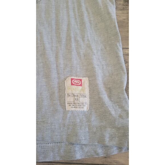 Vintage Ecko Unltd The Classic T-Shirt XXL Gray Gold Script Logo 2000s Y2K... - Picture 2 of 8
